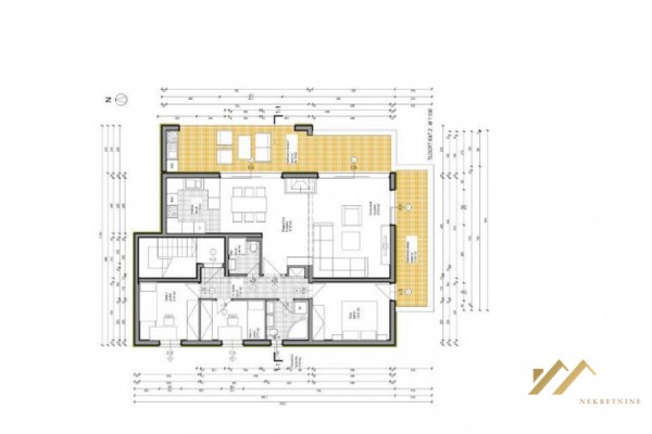 Luxus-Penthouse mit Wohnungen, Split, 600m2. 500m zum meer!